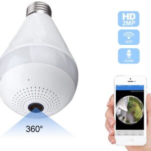 Bulb Camera CCTV 360 Degree, Full HD Nanny Camera