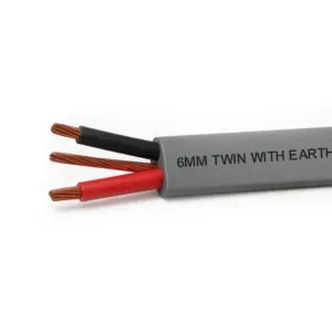 6mm Twin with Earth PVC Cable (Per Meter)