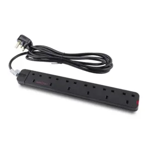 Extension 6 way Black